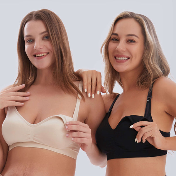 Plus Bra Nahtloser Still-BH mit abklappbaren Cups